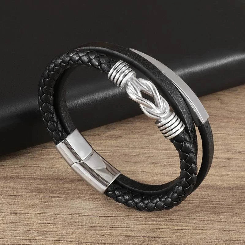 Classic Cross Leather Bracelet for MenIntroducing our Classic Cross Leather Bracelet for Men – where timeless design meets masculine elegance for a statement accessory.
🛡️ Symbolic Cross Design: The braSHOP ALL I WANTShop All I WantClassic Cross Leather Bracelet