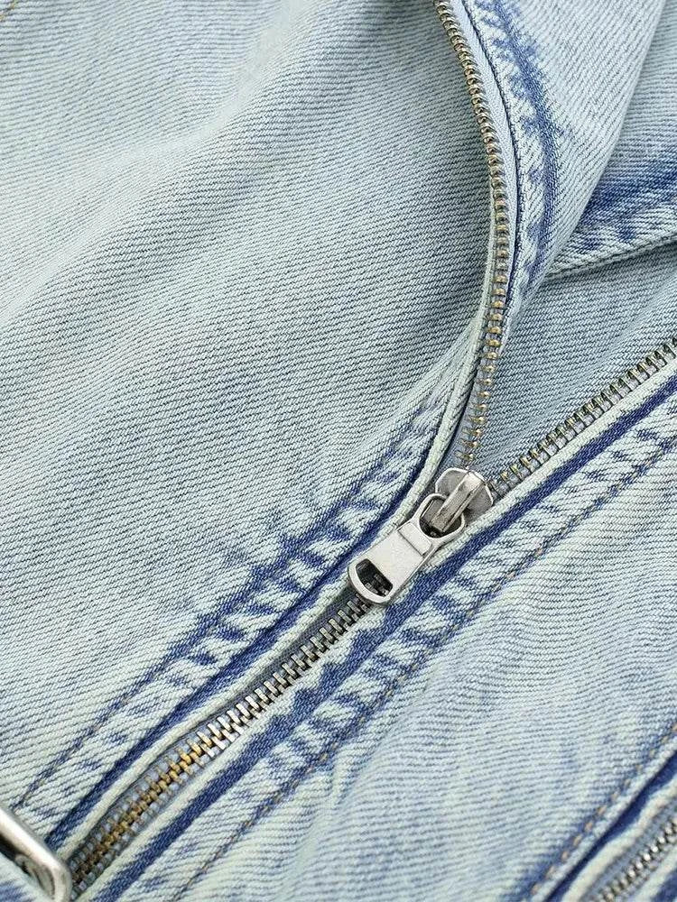 Denim Lapel JacketUpdate your wardrobe with this classic denim lapel jacket. A timeless piece that adds effortless style to any outfit. 👖✨SHOP ALL I WANTShop All I WantDenim Lapel Jacket