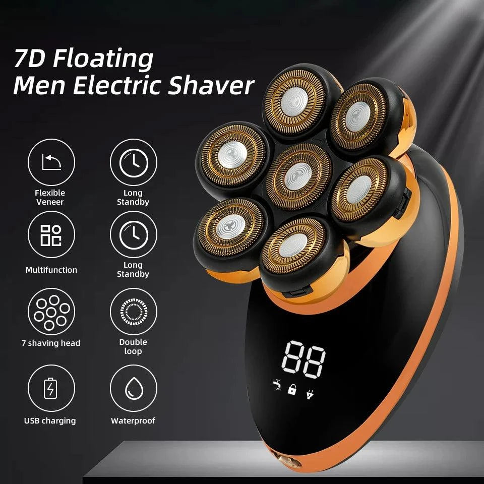 Men's 7D Floating Electric Shaver – Wet/Dry Rechargeable Razor with BaExperience the ultimate in shaving technology with the Men's 7D Floating Electric Shaver. Designed for a close and comfortable shave, this advanced electric razor feShop All I WantShop All I WantMen'