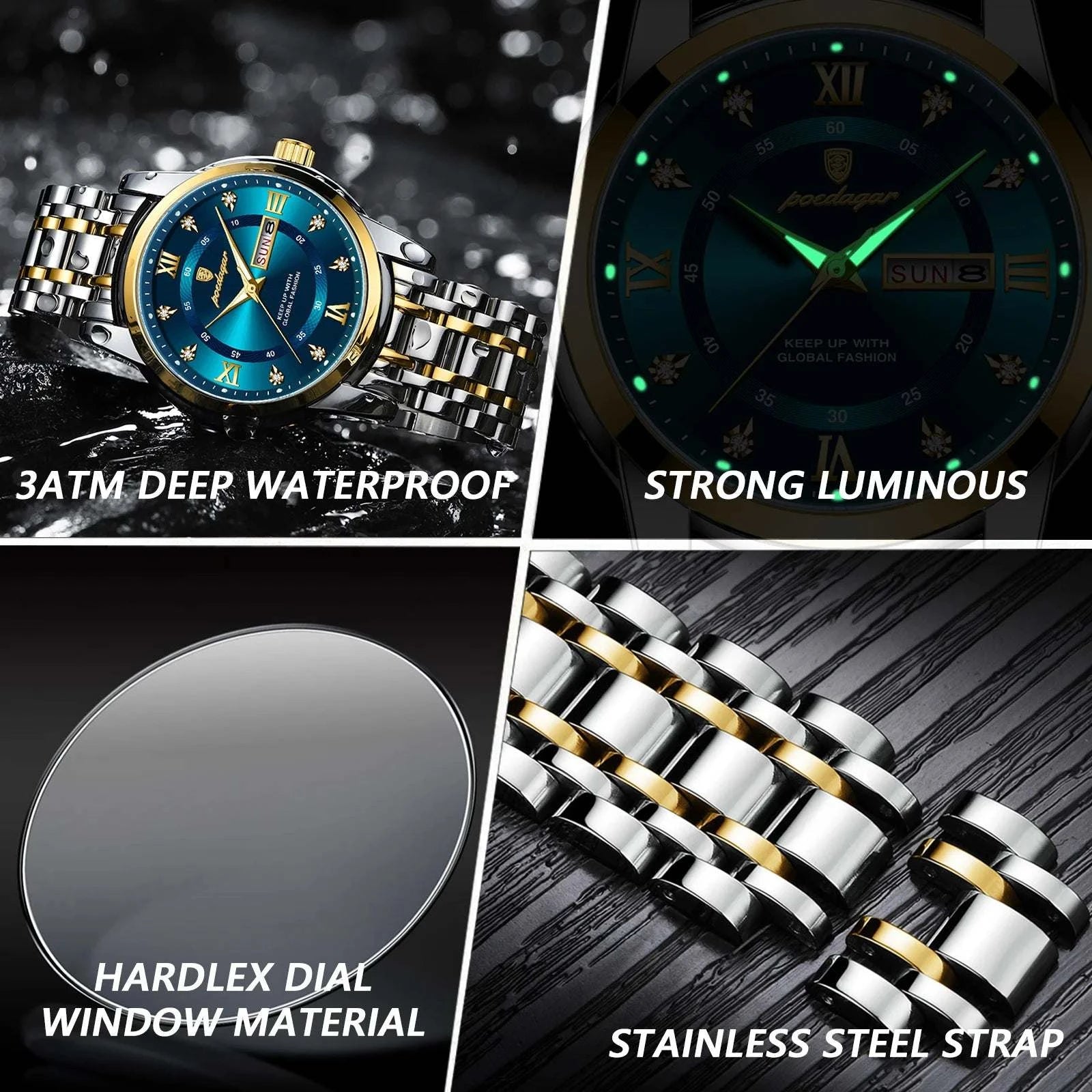 Luxury Watch for Men – Elegant Quartz Timepiece with Date & Week FunctThe Luxury Watch for Men combines sophistication and functionality in one stunning design. This elegant quartz timepiece features a date and week display, making it Shop All I WantShop All I WantLuxury Watch