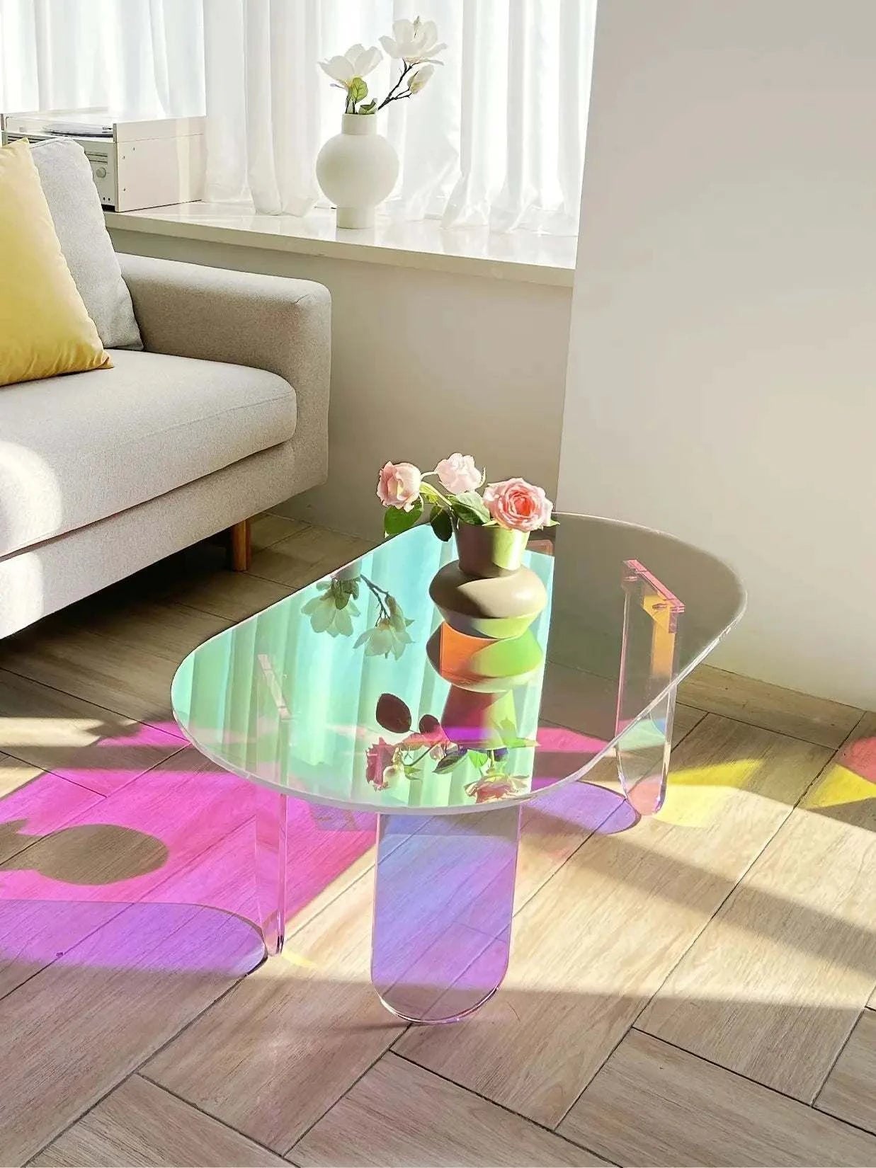 Acrylic Coffee Table ✨Elevate your living space with this elegant acrylic coffee table, designed to add a modern touch to any room. Its minimalist style blends seamlessly with contemporarShop All I WantShop All I WantAcrylic Coffee Table ✨
