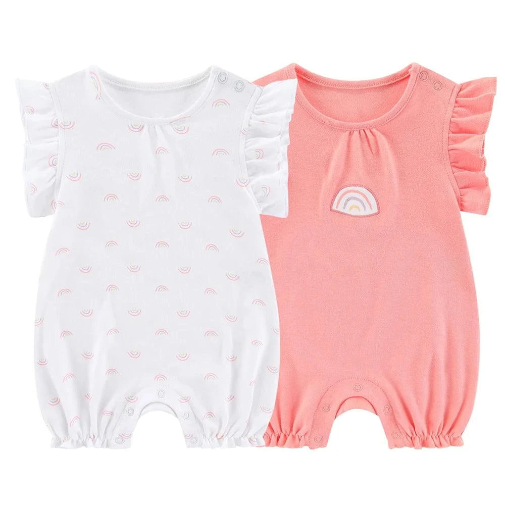 Newborn Baby Clothes – 2-Piece Waffle Print Rompers, Short Sleeves forDress your little one in style and comfort with these adorable 2-Piece Waffle Print Rompers. Designed for both boys and girls, these short-sleeved rompers are perfecShop All I WantShop All I WantNewborn Baby Clothes