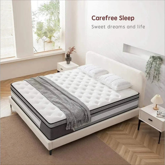 12-Inch Hybrid King Mattress 🛏️ Memory foam & pocketed springs for coExperience ultimate comfort with the 12-Inch Hybrid King Mattress 🛏️, designed with memory foam and pocketed springs for the perfect balance of support and relaxatiShop All I WantShop All I Want12-Inch Hybrid King Mattress 🛏️ Memory foam & pocketed springs