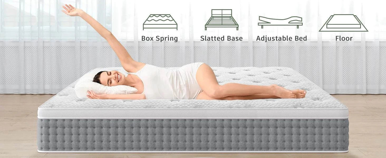 14-Inch Hybrid King Mattress 🛏️ Gel memory foam and pocket springs foIndulge in superior comfort with the 14-Inch Hybrid King Mattress 🛏️, designed with gel memory foam and pocket springs for optimal motion isolation. Whether you're Shop All I WantShop All I Want14-Inch Hybrid King Mattress 🛏️ Gel memory foam