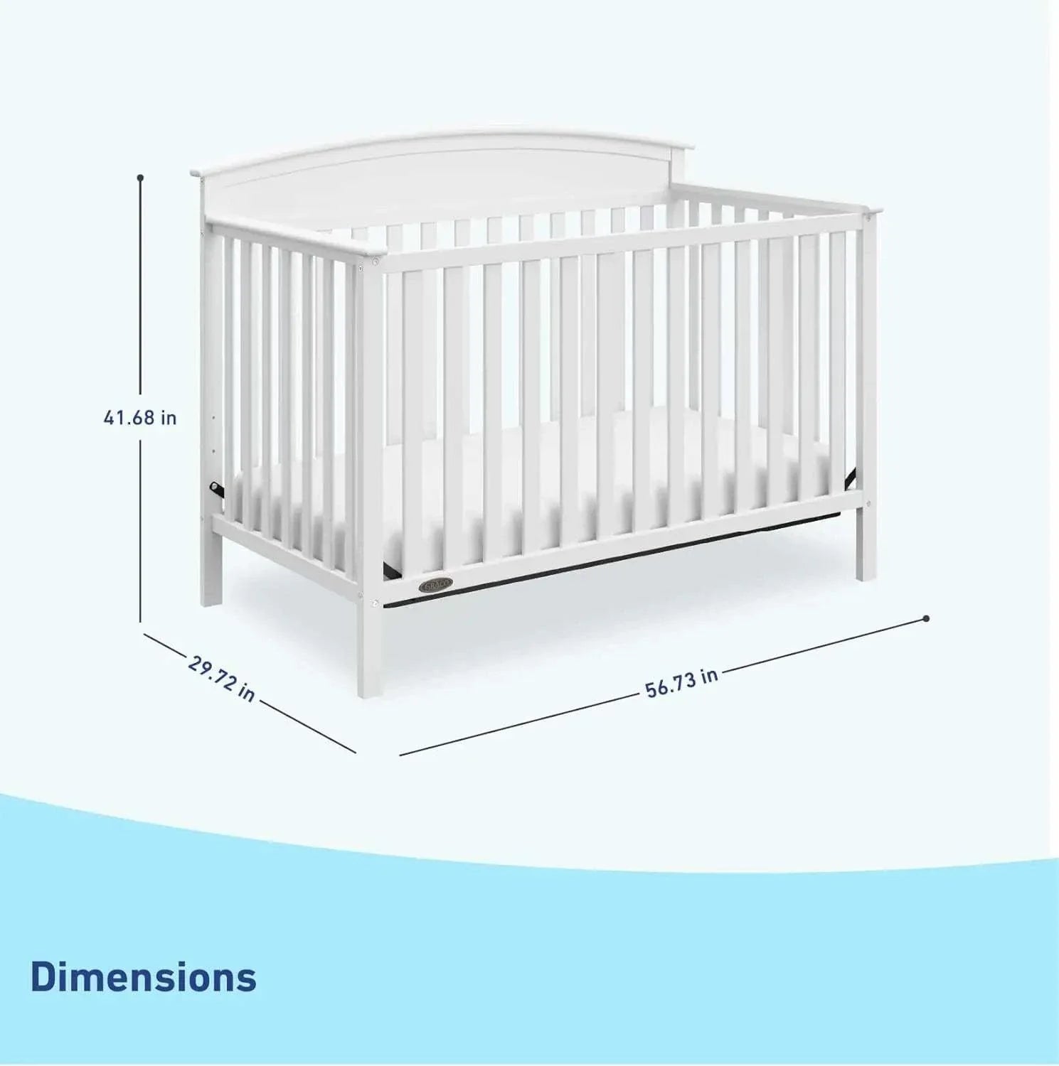 Shop All I Want Benton 5-in-1 Convertible Crib (White), GREENGUARD Gold Certified, ConThe Benton 5-in-1 Convertible Crib is the perfect blend of safety and style for your baby’s nursery. With its GREENGUARD Gold Certification, this crib ensures that yShop All I WantShop All I Want-1 Convertible Crib (White), GREENGUARD Gold Certified, Converts