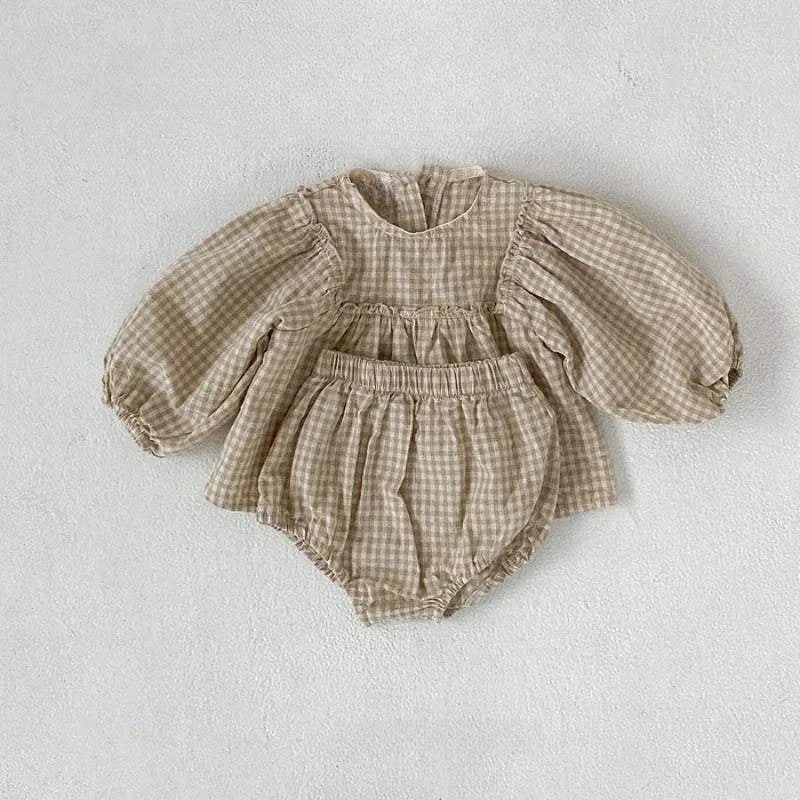 Comfy & Cute: Baby Outfits for Every Occasion! 🧸Keep your baby girl stylish and comfortable with this adorable Summer Plaid Blouse and Shorts Set. Made from 100% cotton, it's perfect for warm weather and availableSHOP ALL I WANTShop All I WantComfy & Cute Baby Outfits