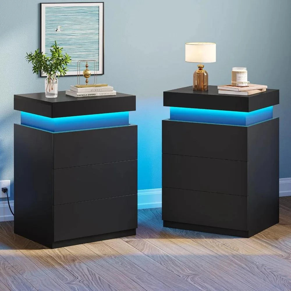 2 Nightstands Set with Charging StationEnhance your bedroom’s functionality and style with this 2 Nightstands Set with Charging Station. Designed with a Modern Morocco appearance, these nightstands offer Shop All I WantShop All I Want2 Nightstands Set