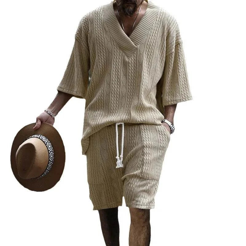 New Summer Men's Set – Loose Casual Sports Suit, High-Quality Cotton JStep into summer with confidence in the New Summer Men's Set, designed for ultimate comfort and style. This two-piece sports suit features a loose fit, allowing for Shop All I WantShop All I WantSummer Men'