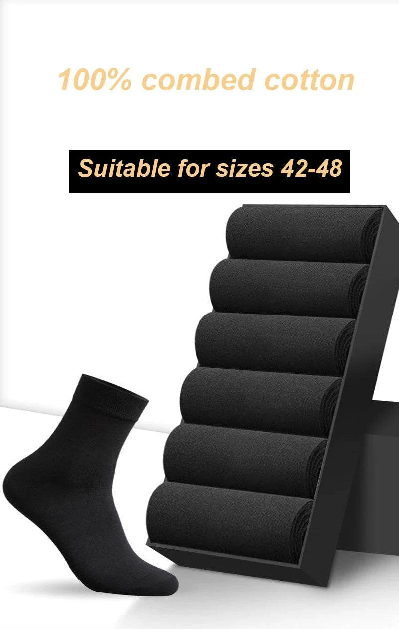 𧦠6 Pairs High-Quality Menās Socks ā Cotton, Breathable, Black & WhitStep up your sock game with this 5-pair set of men's cotton socks. Designed for all seasons, these soft and breathable socks come in a plus size for ultimate comfortSHOP ALL I WANTShop All I Want𧦠6 Pairs High-Quality Menā