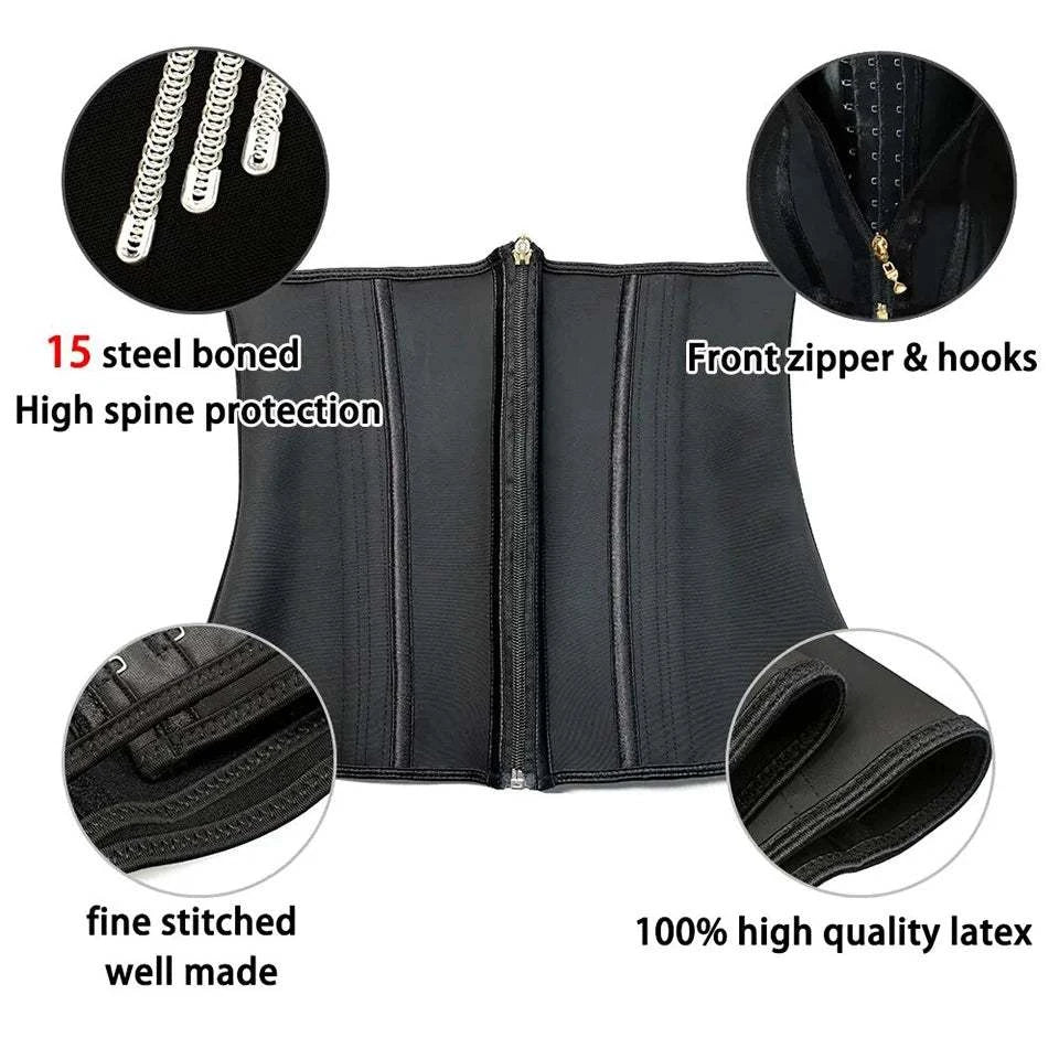 Plus Size Fajas Waist Trainer: Tummy Control Body Shaper! 💪✨Transform your silhouette with our women's plus-size fajas waist trainer! Designed for ultimate comfort and support, this corset features a zipper vest style that ofShop All I WantShop All I WantPlus Size
