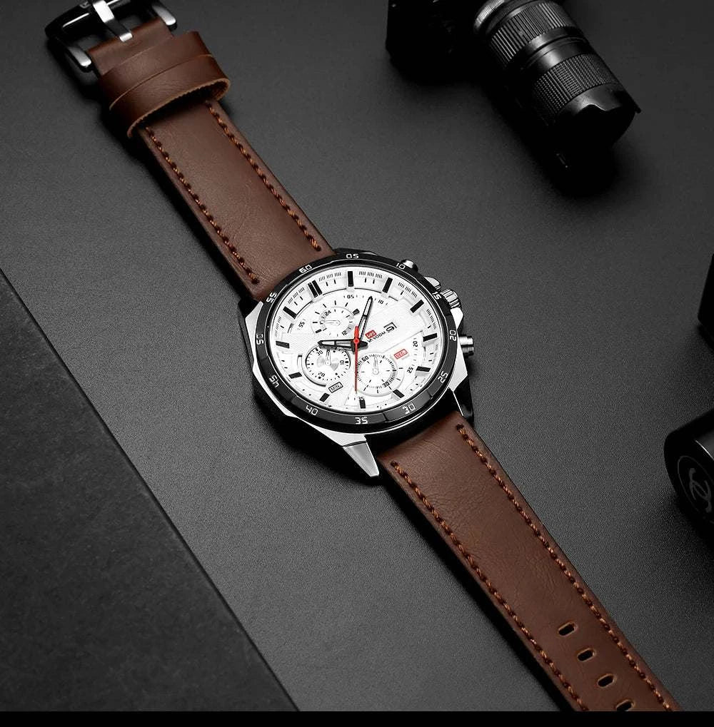 Men’s Sports Style Watch – 46mm Large Leather Racing Quartz Watch withThe Men’s Sports Style Watch is designed for the modern man who values both performance and style. This 46mm large watch features a striking black and rose gold coloShop All I WantShop All I WantSports Style Watch – 46mm Large Leather Racing Quartz Watch