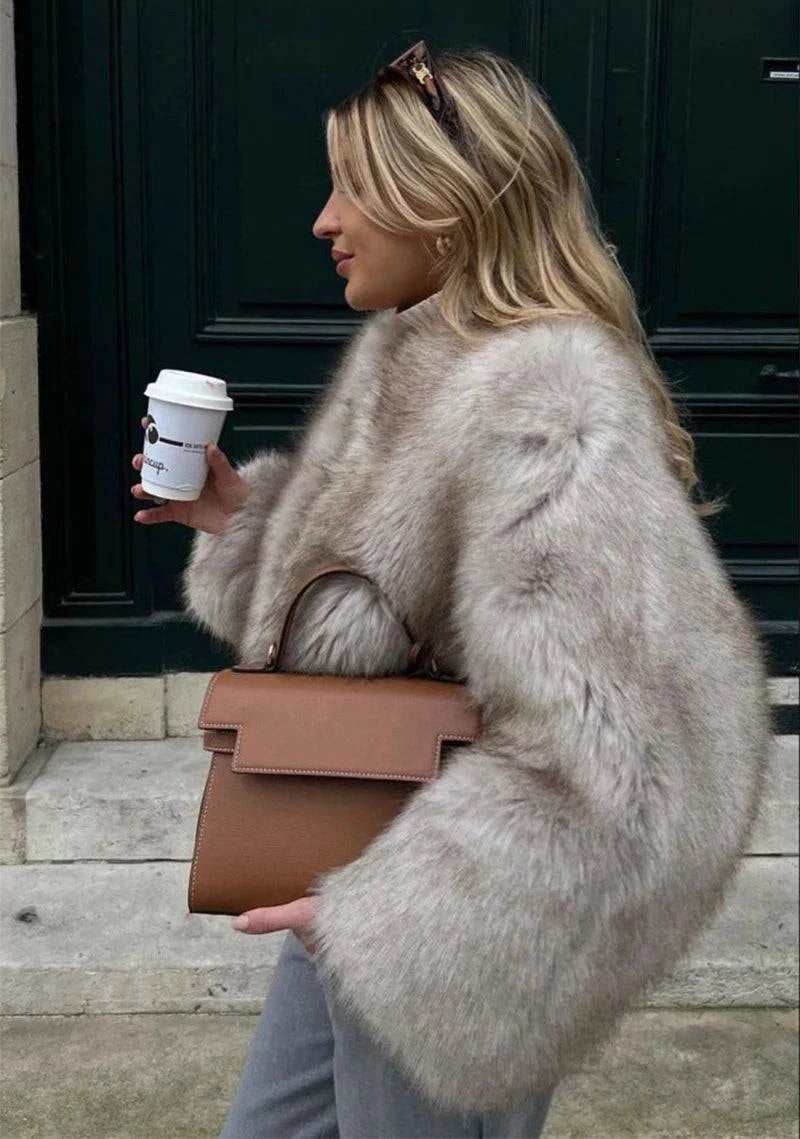 Gradient Cropped Faux Fur Coat – Iconic Street Fashion for Women, WintStep into winter with style in our Iconic Street Fashion Gradient Cropped Faux Fur Coat. This luxurious piece is designed for the cool girls who want to make a stateShop All I WantShop All I WantGradient Cropped Faux Fur Coat – Iconic Street Fashion