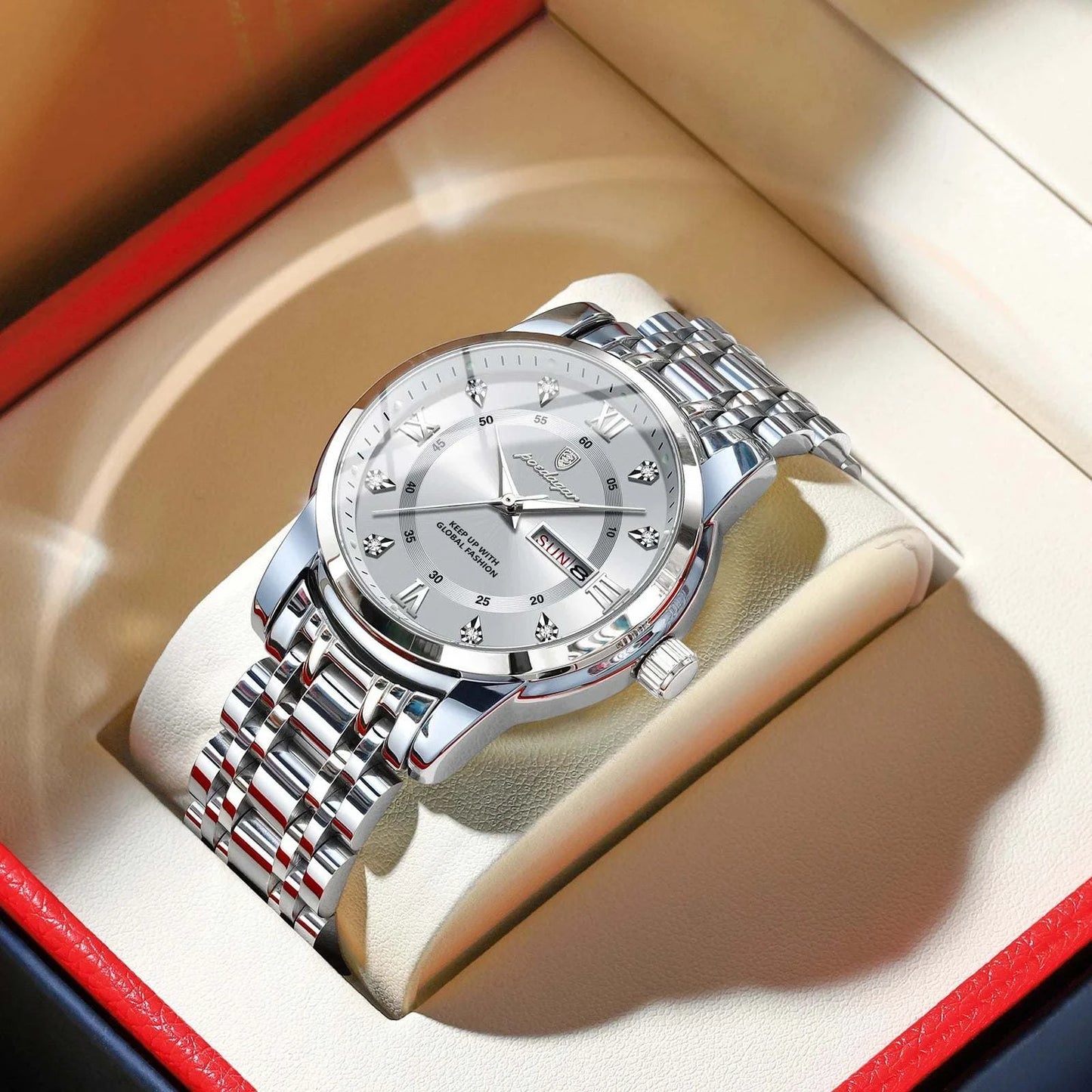 Luxury Watch for Men – Elegant Quartz Timepiece with Date & Week FunctThe Luxury Watch for Men combines sophistication and functionality in one stunning design. This elegant quartz timepiece features a date and week display, making it Shop All I WantShop All I WantLuxury Watch