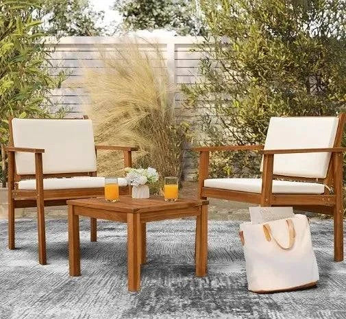 4-Piece Acacia Wood Patio Set with Cushions 🌞Transform your outdoor space with the stylish and comfortable 4-Piece Acacia Wood Patio Set with Cushions. Perfect for modern home design ideas, this garden sofa setShop All I WantShop All I Want4-Piece Acacia Wood Patio Set