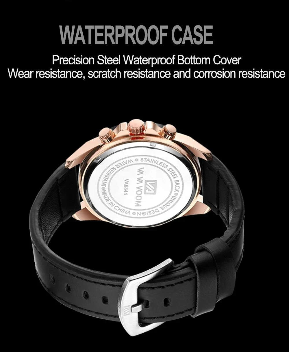 Men’s Sports Style Watch – 46mm Large Leather Racing Quartz Watch withThe Men’s Sports Style Watch is designed for the modern man who values both performance and style. This 46mm large watch features a striking black and rose gold coloShop All I WantShop All I WantSports Style Watch – 46mm Large Leather Racing Quartz Watch