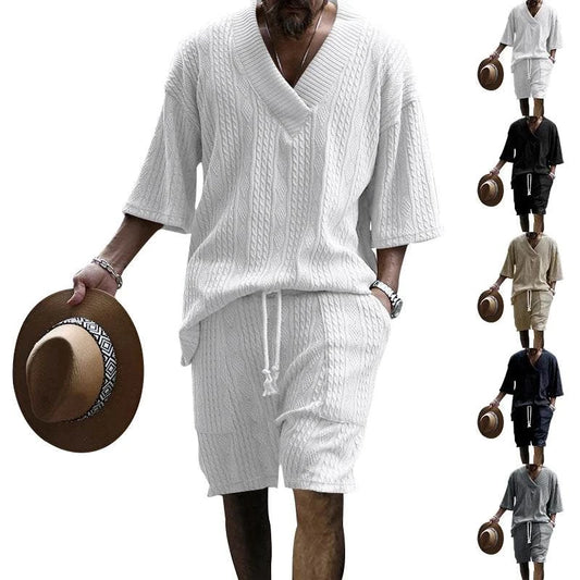 New Summer Men's Set – Loose Casual Sports Suit, High-Quality Cotton JStep into summer with confidence in the New Summer Men's Set, designed for ultimate comfort and style. This two-piece sports suit features a loose fit, allowing for Shop All I WantShop All I WantSummer Men'