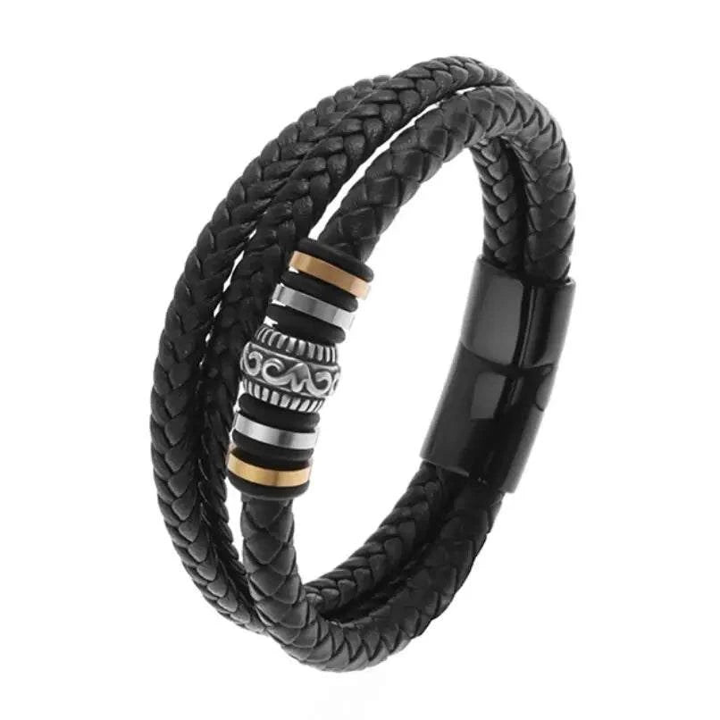 Classic Cross Leather Bracelet for MenIntroducing our Classic Cross Leather Bracelet for Men – where timeless design meets masculine elegance for a statement accessory.
🛡️ Symbolic Cross Design: The braSHOP ALL I WANTShop All I WantClassic Cross Leather Bracelet