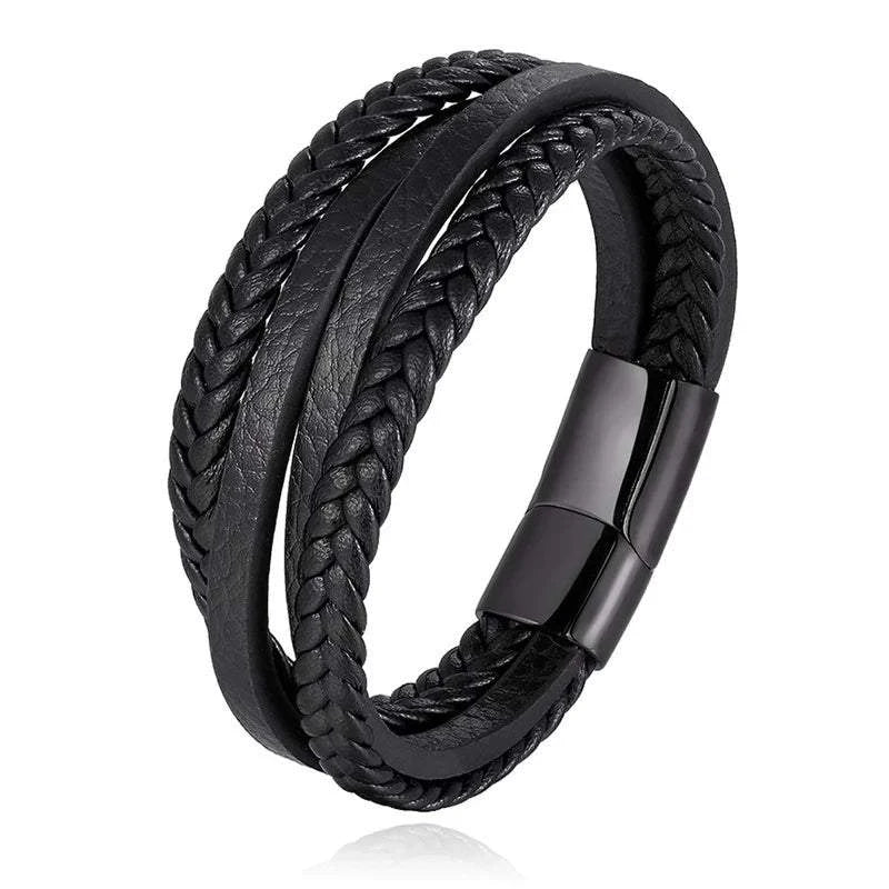 Classic Cross Leather Bracelet for MenIntroducing our Classic Cross Leather Bracelet for Men – where timeless design meets masculine elegance for a statement accessory.
🛡️ Symbolic Cross Design: The braSHOP ALL I WANTShop All I WantClassic Cross Leather Bracelet