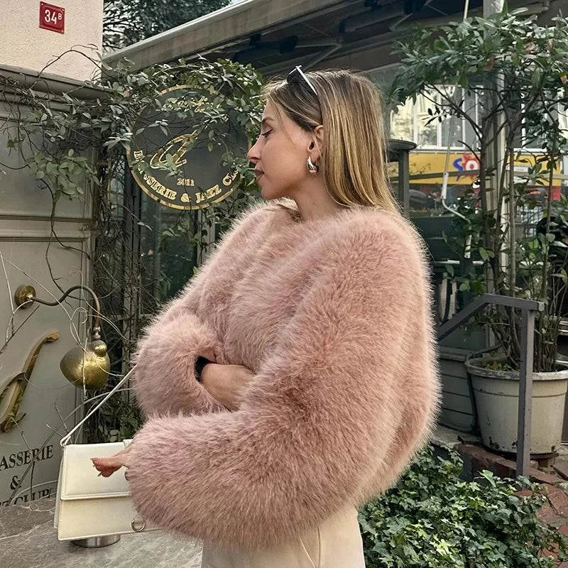 Gradient Cropped Faux Fur Coat – Iconic Street Fashion for Women, WintStep into winter with style in our Iconic Street Fashion Gradient Cropped Faux Fur Coat. This luxurious piece is designed for the cool girls who want to make a stateShop All I WantShop All I WantGradient Cropped Faux Fur Coat – Iconic Street Fashion