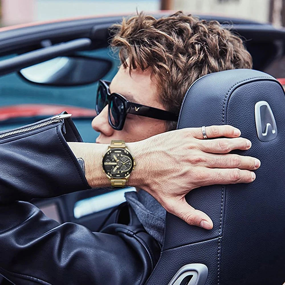 Men's Sport Watch – Large Dial Stainless Steel Analog Quartz Watch forDiscover the perfect combination of style and functionality with the Men's Sport Watch, designed for the active man who values both fashion and practicality. FeaturiShop All I WantShop All I WantSport Watch – Large Dial Stainless Steel Analog Quartz Watch