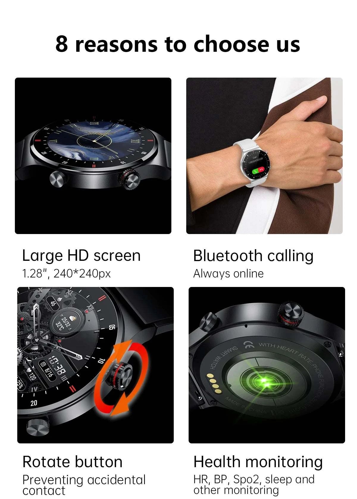 Luxury Smart Watches for Men | 2025 NFC BT Call Fitness Watch ⌚Stay connected and stylish with this 2025 luxury smart watch for men, featuring NFC and Bluetooth call capabilities. Designed for fitness enthusiasts, this waterprooShop All I WantShop All I Want2025 NFC BT Call Fitness Watch ⌚