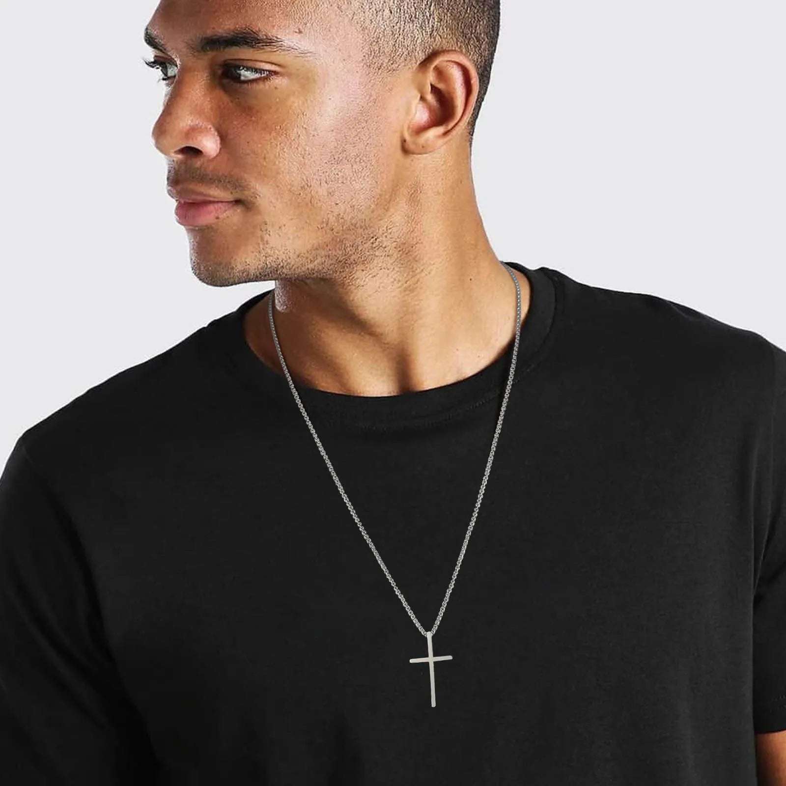 Layered Cross Pendant Necklace for Men ✝️🔗This Layered Cross Pendant Necklace for Men is a stylish and meaningful accessory. Here are the key details:
Design: The necklace features a layered design with muSHOP ALL I WANTShop All I WantLayered Cross Pendant Necklace