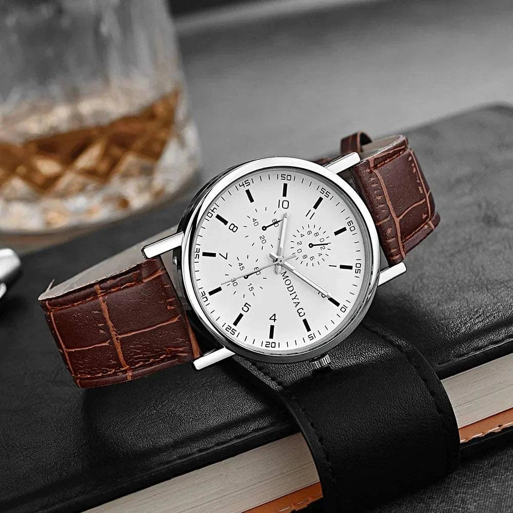 Men's Luxury Business Wrist Watch – Analog Quartz Watch with Leather SElevate your style with the Men's Luxury Business Wrist Watch, a perfect blend of sophistication and functionality. This elegant analog watch features a high-qualityShop All I WantShop All I WantLuxury Business Wrist Watch – Analog Quartz Watch