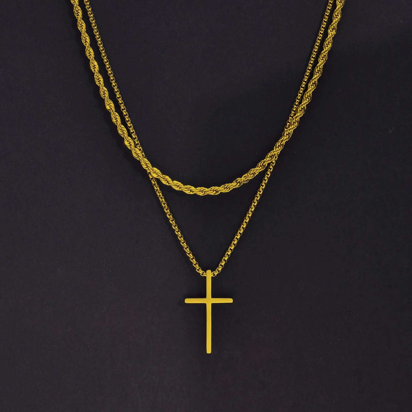Layered Cross Pendant Necklace for Men ✝️🔗This Layered Cross Pendant Necklace for Men is a stylish and meaningful accessory. Here are the key details:
Design: The necklace features a layered design with muSHOP ALL I WANTShop All I WantLayered Cross Pendant Necklace