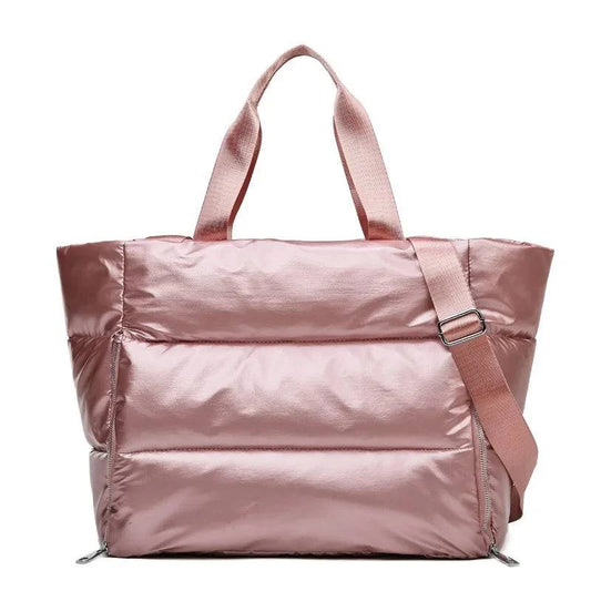 The Puffer Tote Bag 🖤Trend-forward versatility that fits any style. Our chic Puffer Bag effortlessly complements various outfits. Compact dimensions: 19.3" x 6.3" x 13.8" with a 20-literSHOP ALL I WANTShop All I Wantpuffer tote bag