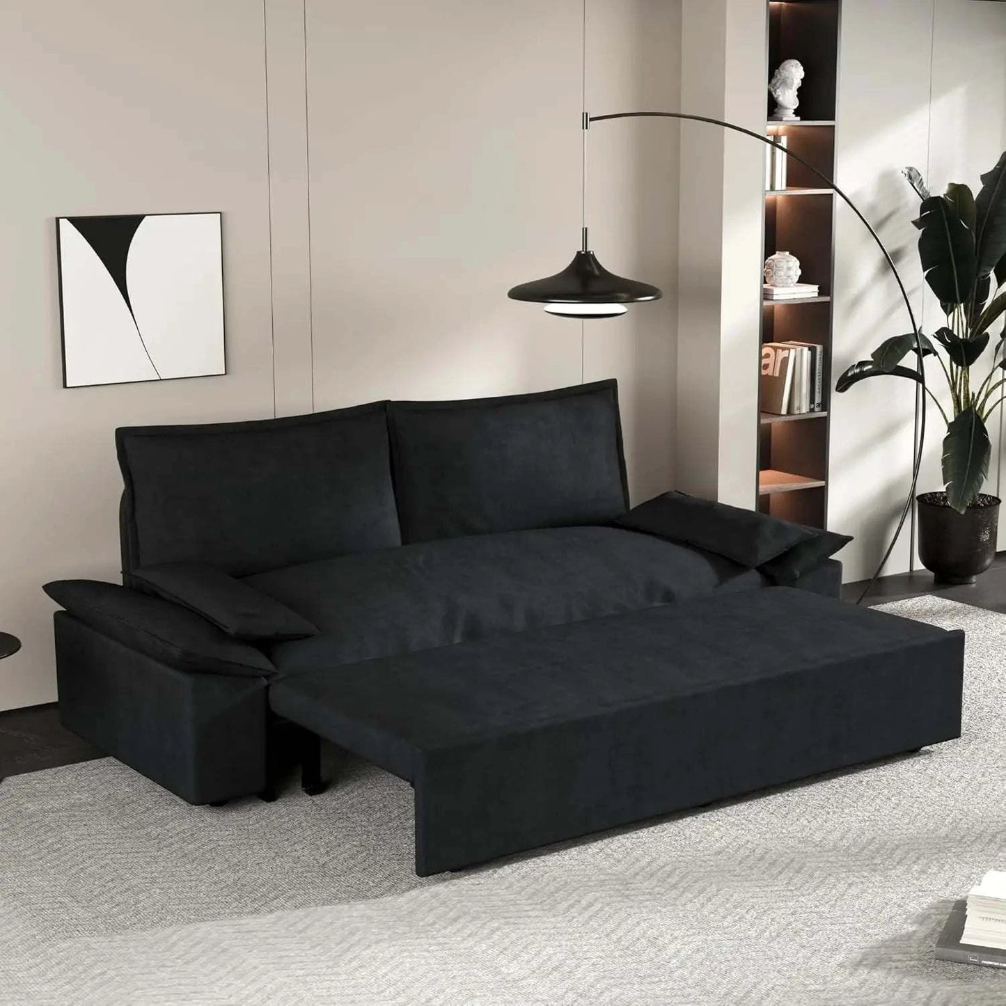 3-in-1 Convertible Queen Bed Sofa Size: 33.1 x 70.1 x 36Transform your sitting room designs with this Size: 33.1 x 70.1 x 36 3-in-1 Convertible Queen Bed Sofa, the perfect blend of style and versatility for modern home deShop All I WantShop All I Want-1 Convertible Queen Bed Sofa