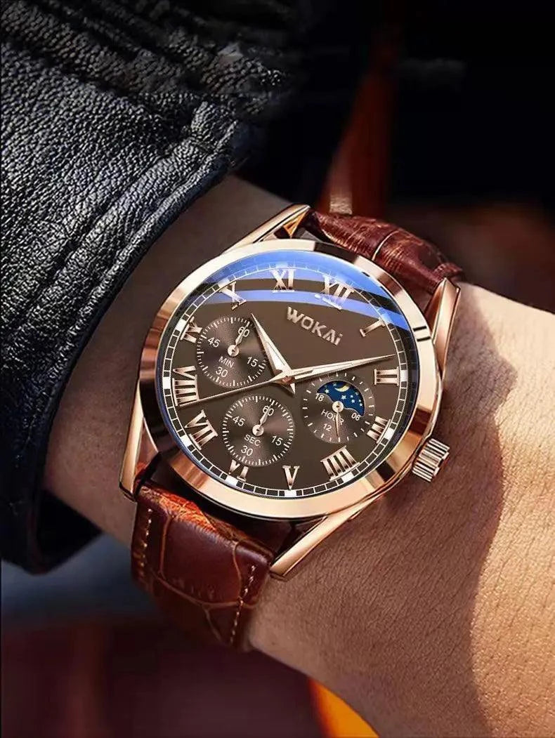 Luminous Quartz Watch: Stylish & Waterproof for Men! ⌚✨Discover the perfect blend of style and functionality with the high-quality men's fashion casual luminous belt watch. This classic quartz watch features a luminous dShop All I WantShop All I WantLuminous Quartz