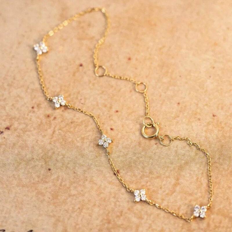 Gold-Plated Zircon Flower Bracelet 💎🌸Elevate your wrist with the exquisite beauty of our Gold-Plated Zircon Flower Bracelet - a dazzling and elegant accessory that adds a touch of sophistication to any SHOP ALL I WANTShop All I WantGold-Plated Zircon Flower Bracelet