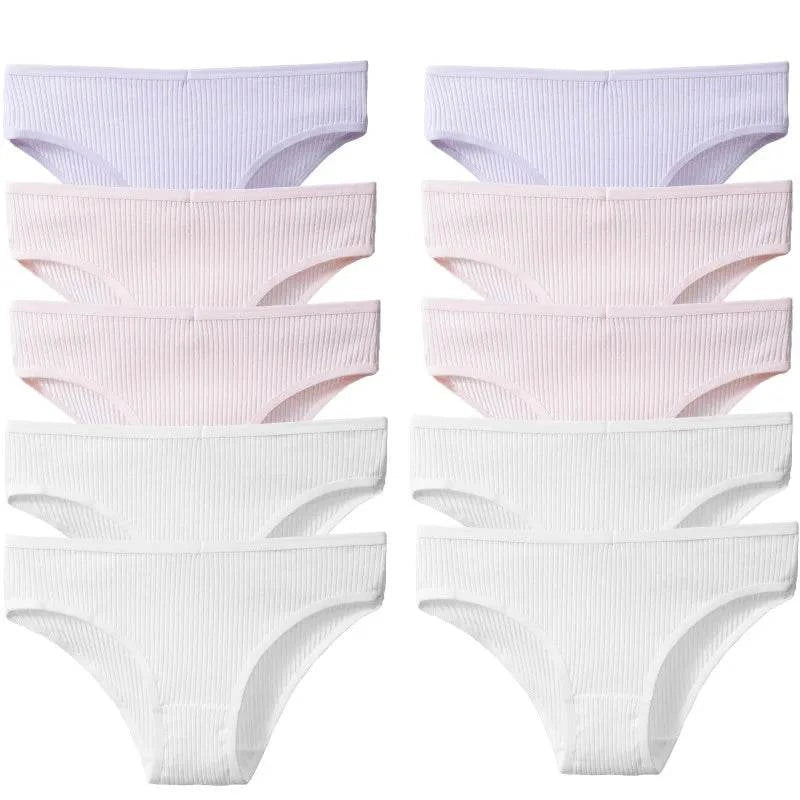 10PCS Women’s Panties Set | Sexy Breathable Cotton Striped Briefs 🌸Indulge in comfort with the 10PCS set of women's panties. These sexy and breathable cotton striped briefs are designed for all-day wear, combining style and comfort Shop All I WantShop All I WantSexy Breathable Cotton Striped Briefs 🌸