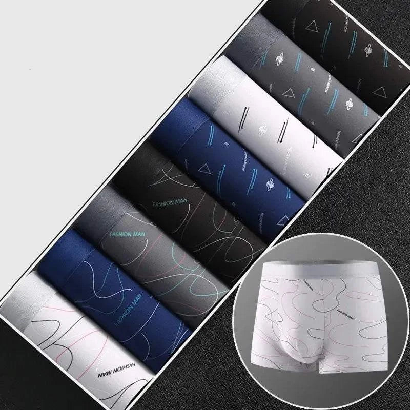 π©² 8pcs Men's Boxer Shorts β Soft Milk Silk, Sexy & Breathable with FaUpgrade your underwear collection with this 8pcs set of men's boxer shorts. Crafted from soft milk silk, these sexy and breathable boxers feature fashionable prints SHOP ALL I WANTShop All I WantBoxer Shorts β Soft Milk Silk