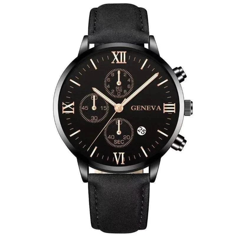 Men’s Black Quartz Watch | Fashion Round Roman Dial Sports Watch ⌚Stay stylish and punctual with this men’s black quartz watch featuring a classic round Roman dial. Designed for sports enthusiasts, this fashion-forward timepiece ofShop All I WantShop All I WantFashion Round Roman Dial Sports Watch ⌚