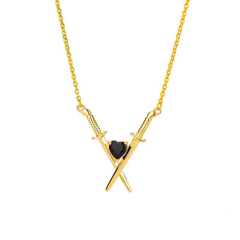 Gold-Plated Zircon Cross Necklace ๐โ๏ธSHOP ALL I WANTShop All I WantGold-Plated Zircon Cross Necklace