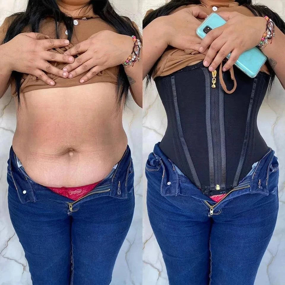Plus Size Fajas Waist Trainer: Tummy Control Body Shaper! 💪✨Transform your silhouette with our women's plus-size fajas waist trainer! Designed for ultimate comfort and support, this corset features a zipper vest style that ofShop All I WantShop All I WantPlus Size