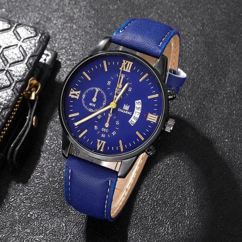 🕶️ 4pcs Men's Watch Set – Fashion Leather Band, Calendar & Military SUpgrade your style with this 4pcs Men's Watch Set, featuring a collection of fashion-forward watches. With leather bands, calendar functions, and military sport desiShop All I WantShop All I WantWatch Set – Fashion Leather Band