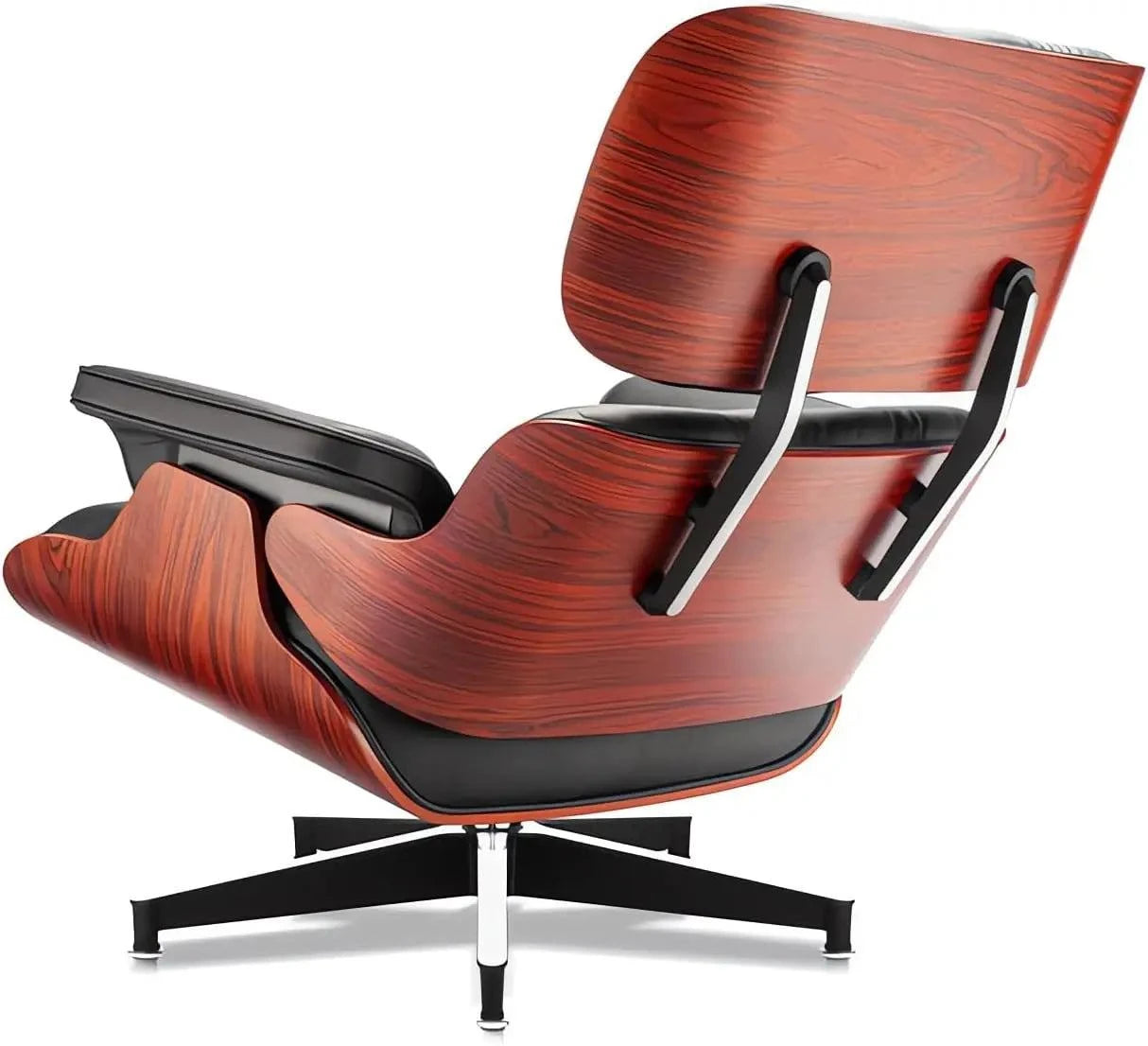 Black Leather Chaise Lounge Chair & Ottoman - Mid Century Modern DesigSPECIFICATIONSBrand Name: MKDKInstallation Method: self-containedOrigin: US(Origin)Hign-concerned Chemical: NoneType: Living Room FurnitureSpecific Use: Chaise LoungShop All I WantShop All I WantBlack Leather