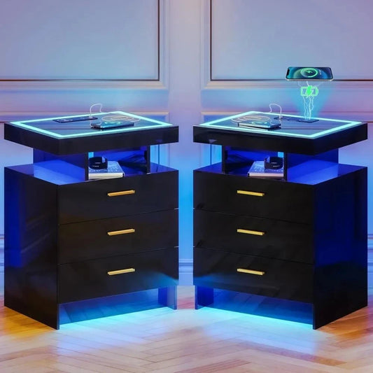 2 Set Nightstands with Wireless ChargingElevate your bedroom with the 2 Set Nightstands with Wireless Charging, a modern solution combining functionality and style. Designed with a sleek Modern Morocco appShop All I WantShop All I Want2 Set Nightstands