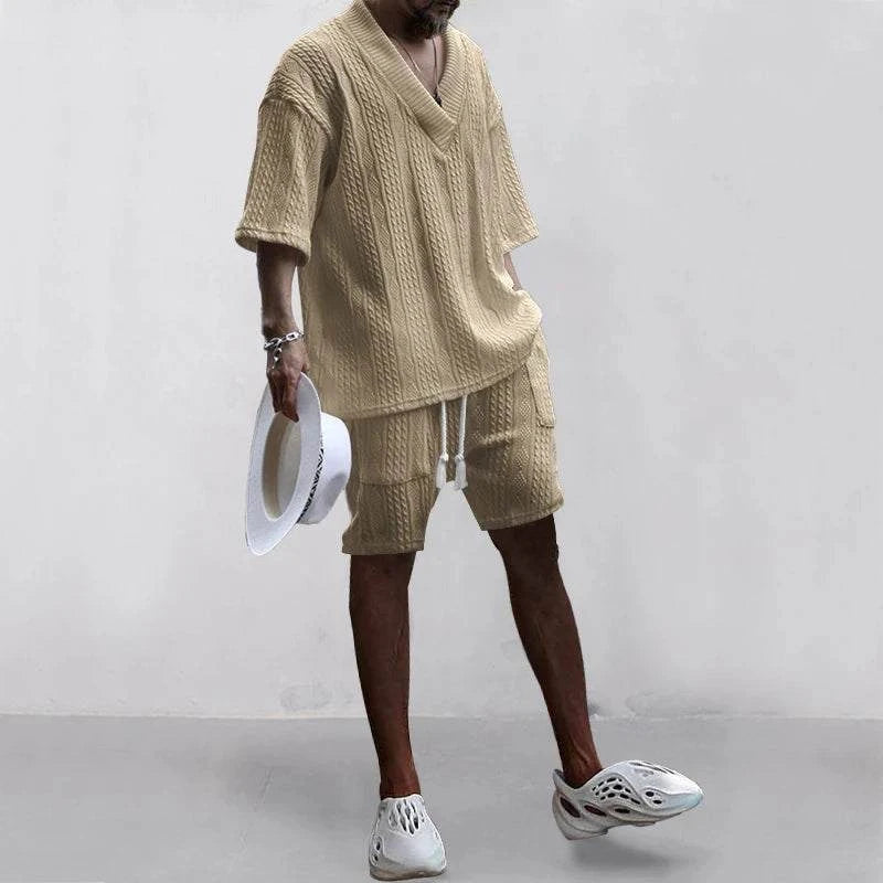New Summer Men's Set – Loose Casual Sports Suit, High-Quality Cotton JStep into summer with confidence in the New Summer Men's Set, designed for ultimate comfort and style. This two-piece sports suit features a loose fit, allowing for Shop All I WantShop All I WantSummer Men'