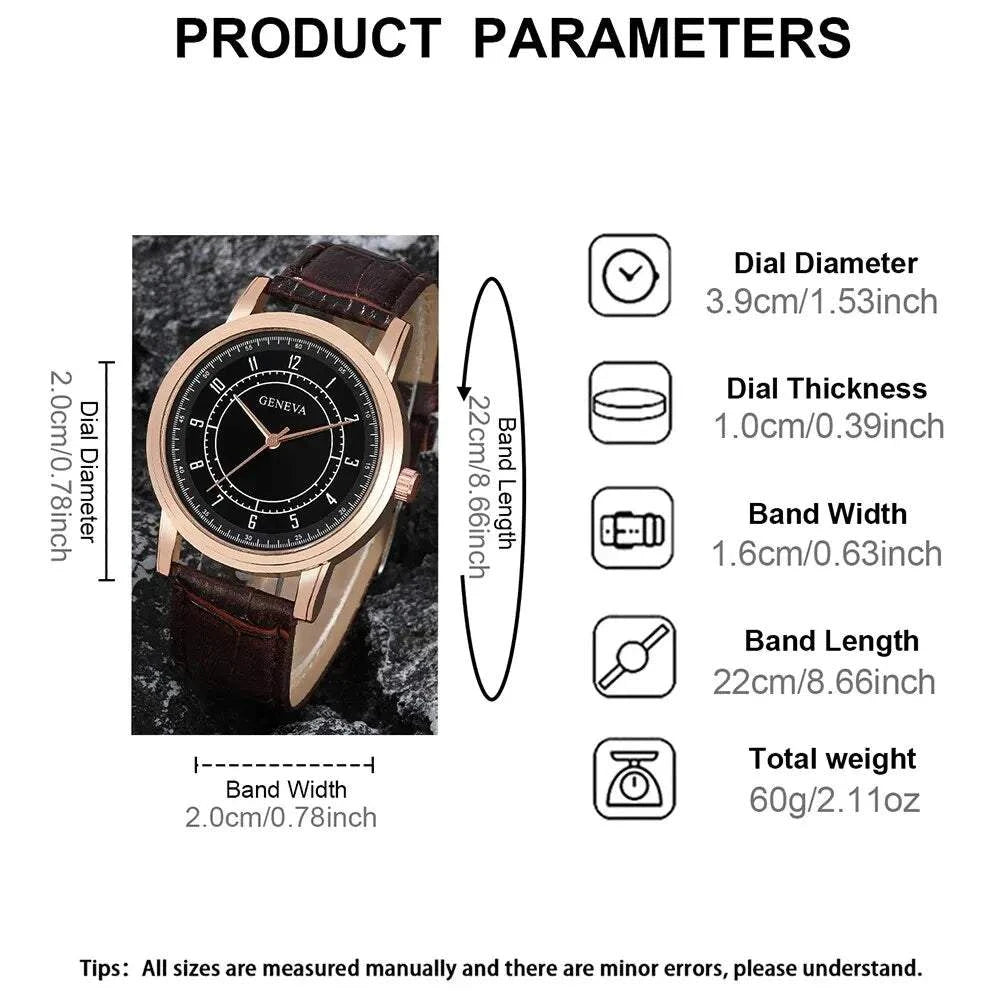 🕰️ 4pcs Men's Watch Set – Quartz, Simple & Elegant, Business & LeisurElevate your accessory game with this 4pcs Men's Watch Set. Featuring elegant quartz watches with simple designs, this set seamlessly transitions from business meetiShop All I WantShop All I WantWatch Set