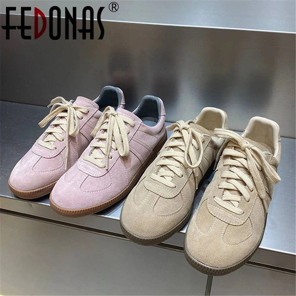 Genuine Leather SneakersStep in style with our Genuine Leather Sneakers! π Durable, sleek, and ultra-comfortable. Perfect for NYC adventures or Miami strolls. πSHOP ALL I WANTShop All I WantGenuine Leather Sneakers