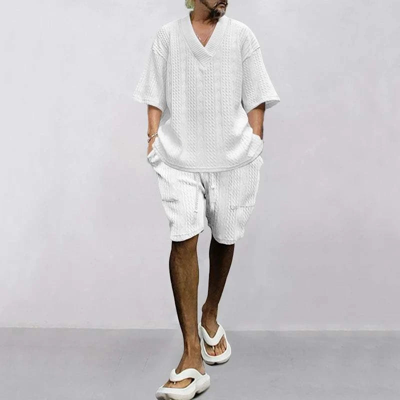 New Summer Men's Set – Loose Casual Sports Suit, High-Quality Cotton JStep into summer with confidence in the New Summer Men's Set, designed for ultimate comfort and style. This two-piece sports suit features a loose fit, allowing for Shop All I WantShop All I WantSummer Men'