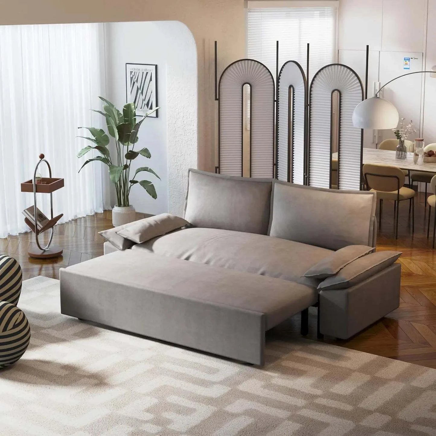 3-in-1 Convertible Queen Bed Sofa Size: 33.1 x 70.1 x 36Transform your sitting room designs with this Size: 33.1 x 70.1 x 36 3-in-1 Convertible Queen Bed Sofa, the perfect blend of style and versatility for modern home deShop All I WantShop All I Want-1 Convertible Queen Bed Sofa