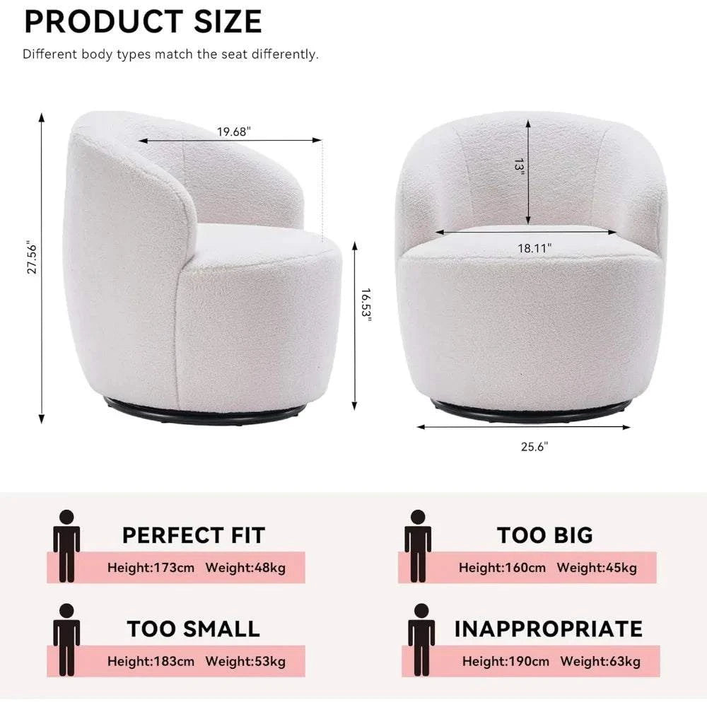 Bouclé Swivel Barrel Chairs – Comfy & Stylish Set of 2 🪑Enhance your sitting room designs with these Bouclé Swivel Barrel Chairs, a perfect duo for modern home design ideas. Featuring a minimalist modern aesthetic, these Shop All I WantShop All I WantBouclé Swivel Barrel Chairs – Comfy & Stylish Set