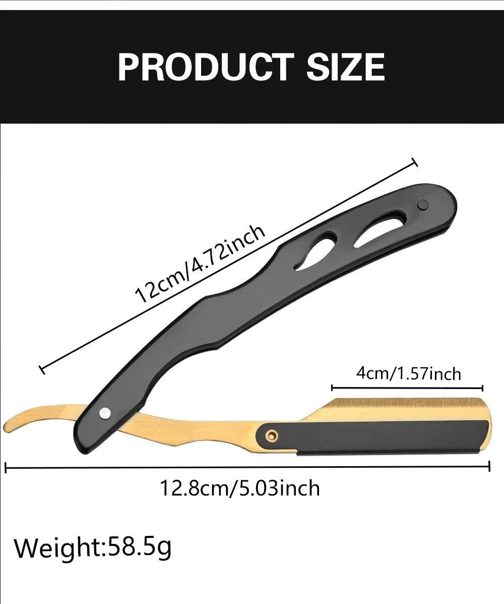 Barbertop Straight Razor | Classic Manual Folding Knife for Men ✂️Experience precision shaving with the Barbertop shaving straight razor. This classic manual barber razor features a sleek folding design and is crafted from high-quaShop All I WantShop All I WantClassic Manual Folding Knife