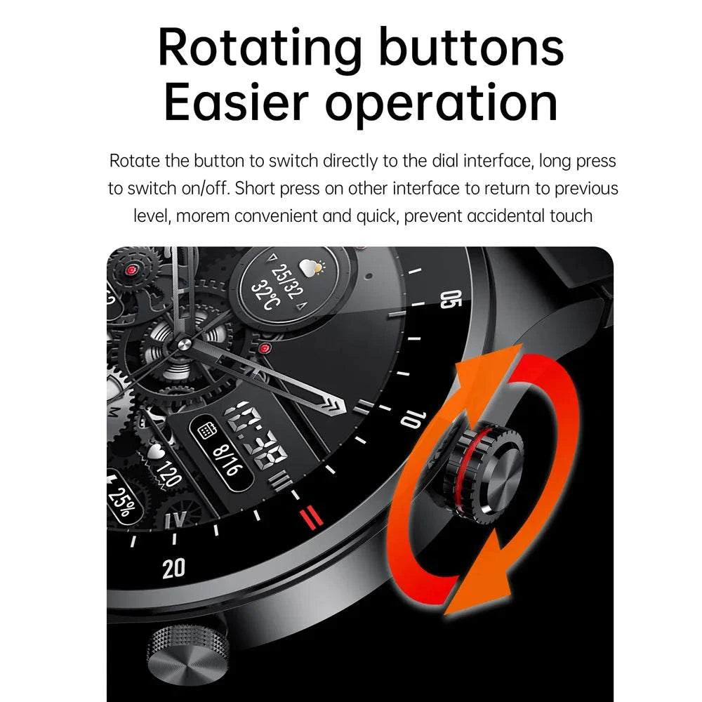 Luxury Smart Watches for Men | 2025 NFC BT Call Fitness Watch ⌚Stay connected and stylish with this 2025 luxury smart watch for men, featuring NFC and Bluetooth call capabilities. Designed for fitness enthusiasts, this waterprooShop All I WantShop All I Want2025 NFC BT Call Fitness Watch ⌚