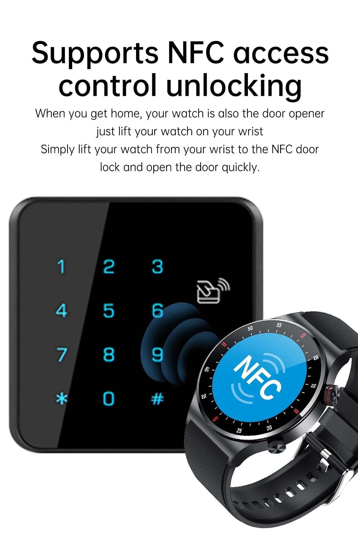 Luxury Smart Watches for Men | 2025 NFC BT Call Fitness Watch ⌚Stay connected and stylish with this 2025 luxury smart watch for men, featuring NFC and Bluetooth call capabilities. Designed for fitness enthusiasts, this waterprooShop All I WantShop All I Want2025 NFC BT Call Fitness Watch ⌚