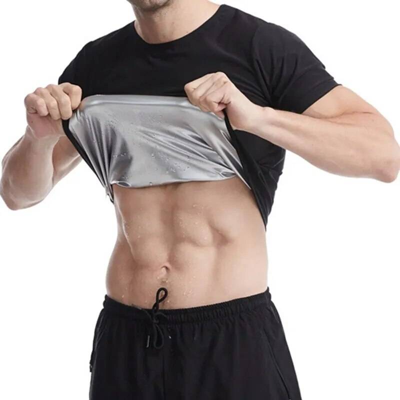 Men's Short Sleeve Sauna Sweat Shirt 💦💪Enhance your workout and sweat it out with our Men's Short Sleeve Sauna Sweat Shirt - a high-performance fitness apparel designed to maximize your training efforts aSHOP ALL I WANTShop All I WantShort Sleeve Sauna Sweat Shirt